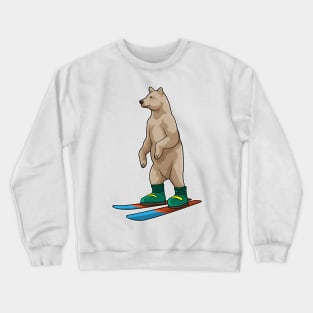 Bear as Skier with Ski Crewneck Sweatshirt